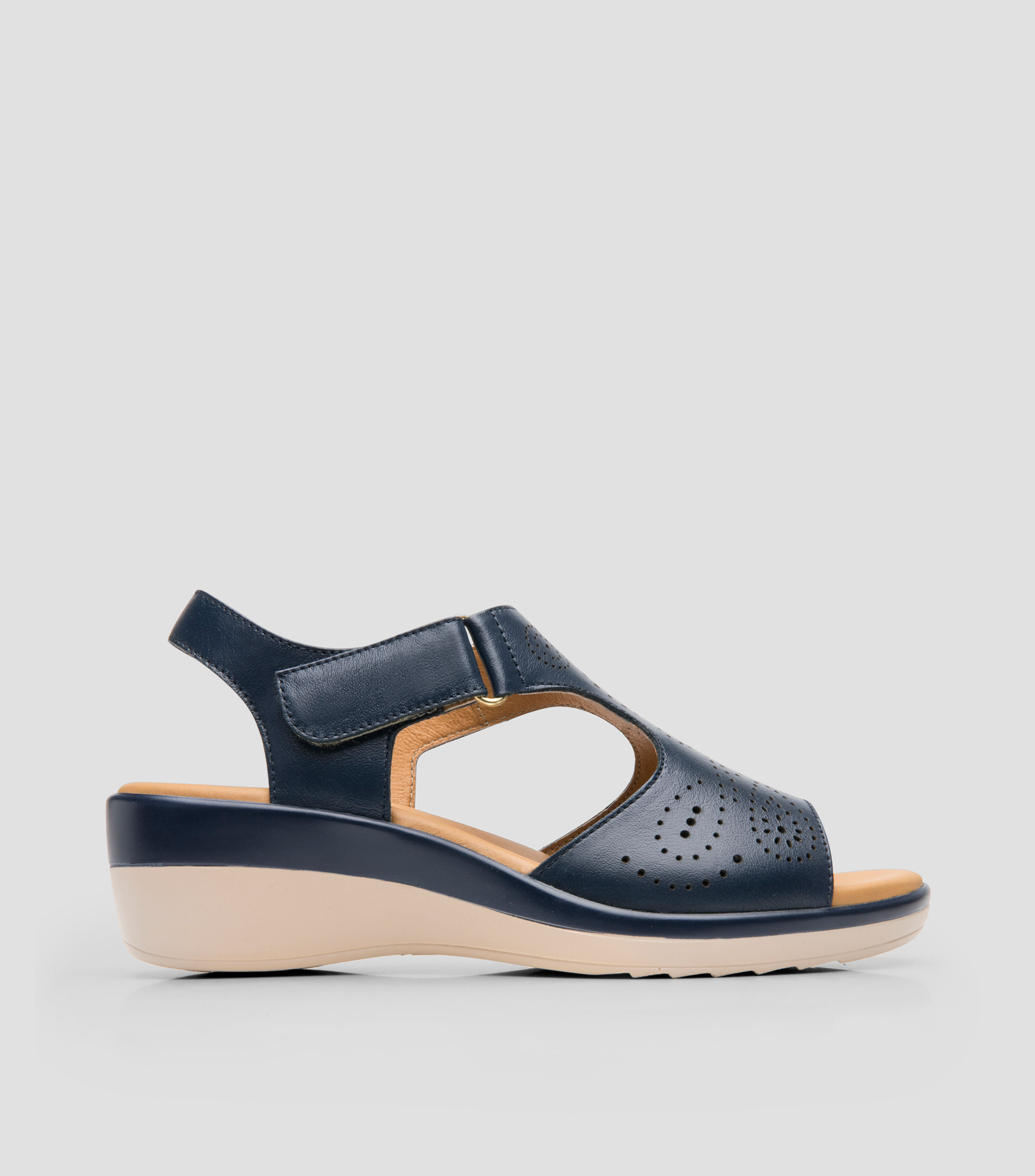 Sandalias de plataforma en piel Mujer